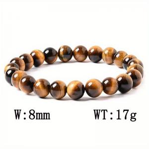 Obsidian Bracelet Couple Style Student Personalized Handpiece Buddha Bead Tiger Eye Volcano Handstring - KB109461-Z