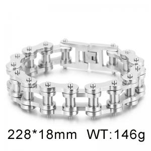 Exaggerated Rock Thick Hip Hop Bicycle Chain Men's Motorcycle Bracelet - KB18912-D