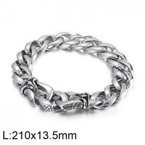 Nordic Viking Stainless Steel Men's Bracelet - KB23630-D