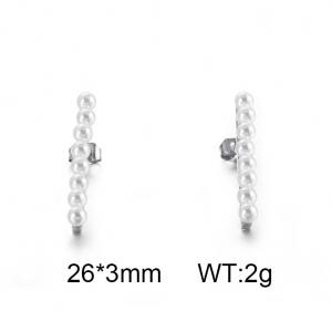 Exquisite girl earrings with lightweight pearl shaped jewelry and minimalist style Earring - KE85480-K