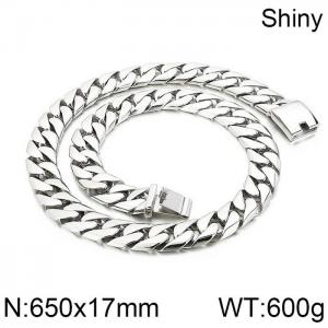 Men's Cuban Chain Thick Chain Accessories Necklace Dog Chain - KN12108-D