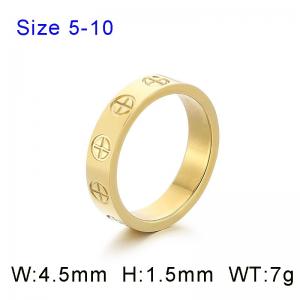 Exquisite niche design love ring LOVE ring - KR112069-GC