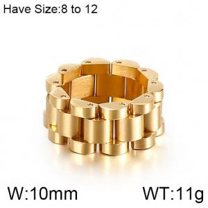 Men's minimalist style bracelet design with hip-hop steel ring - KR86690-KFC