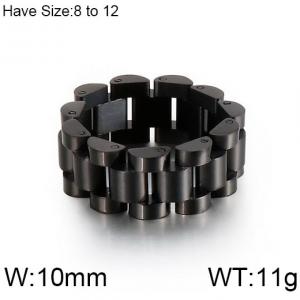 Men's minimalist style bracelet design with hip-hop steel ring - KR86693-KFC