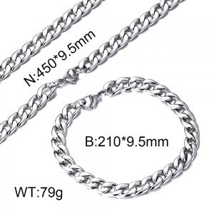 NK Cuban Chain Necklace Hip Hop Stainless Steel Men's Stainless Steel - KS96121-Z