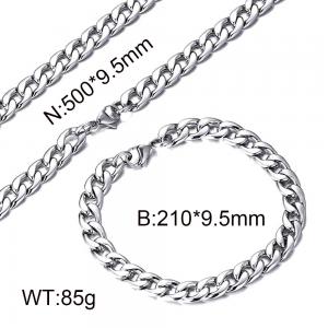 NK Cuban Chain Necklace Hip Hop Stainless Steel Men's Stainless Steel - KS96122-Z