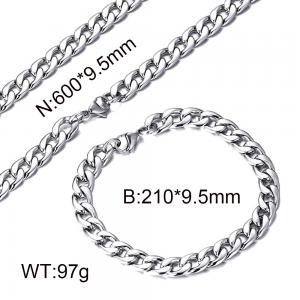NK Cuban Chain Necklace Hip Hop Stainless Steel Men's Stainless Steel - KS96124-Z
