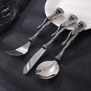 Stainless Steel Fork&Knife&Spoon Tableware Set with Mighty Lion Handles - KTA060-KJX